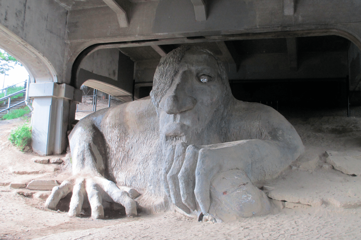 Fremont Troll & Neighborhood Walk